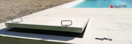 Manhole cover Inox 316, assisted and fillable