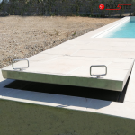 Tapa asistida depuradora piscina